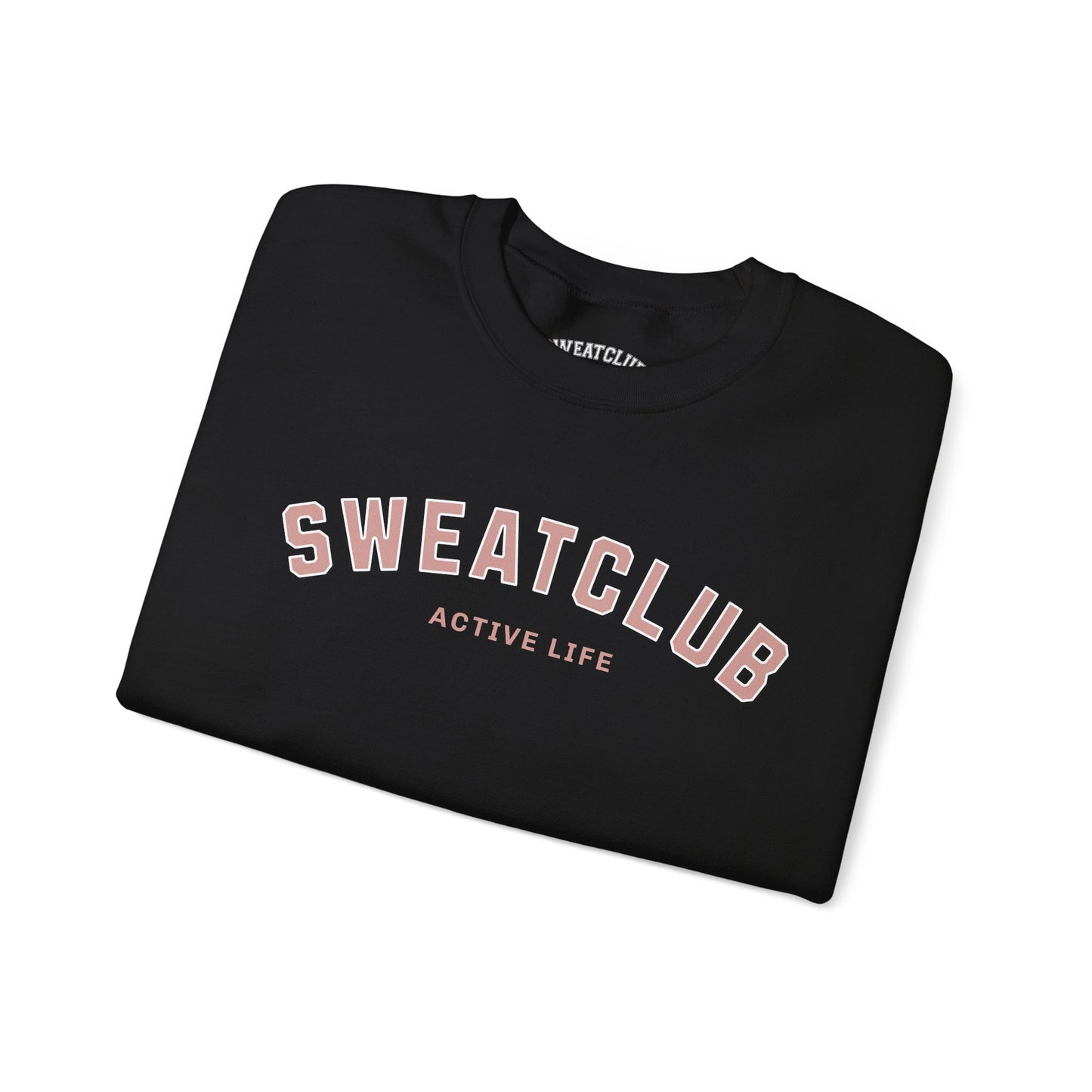 SweatClub Active Life Heavy Blend™ Crewneck Sweatshirt - Black