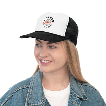 Hardest Worker Sweatclub Signature Trucker Caps - Black