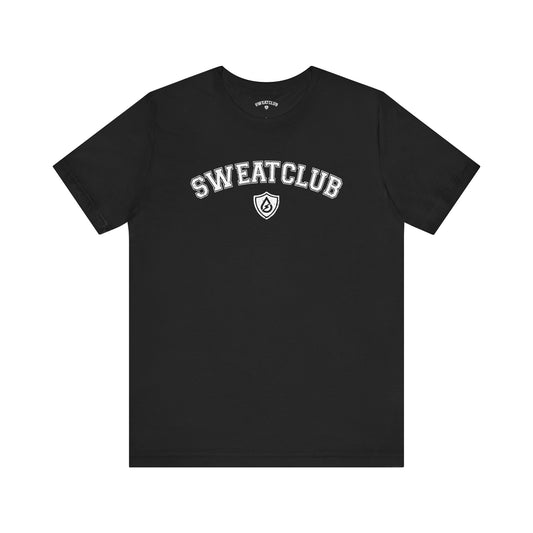 Signature Sweatclub Jersey Short Sleeve Tee - Black