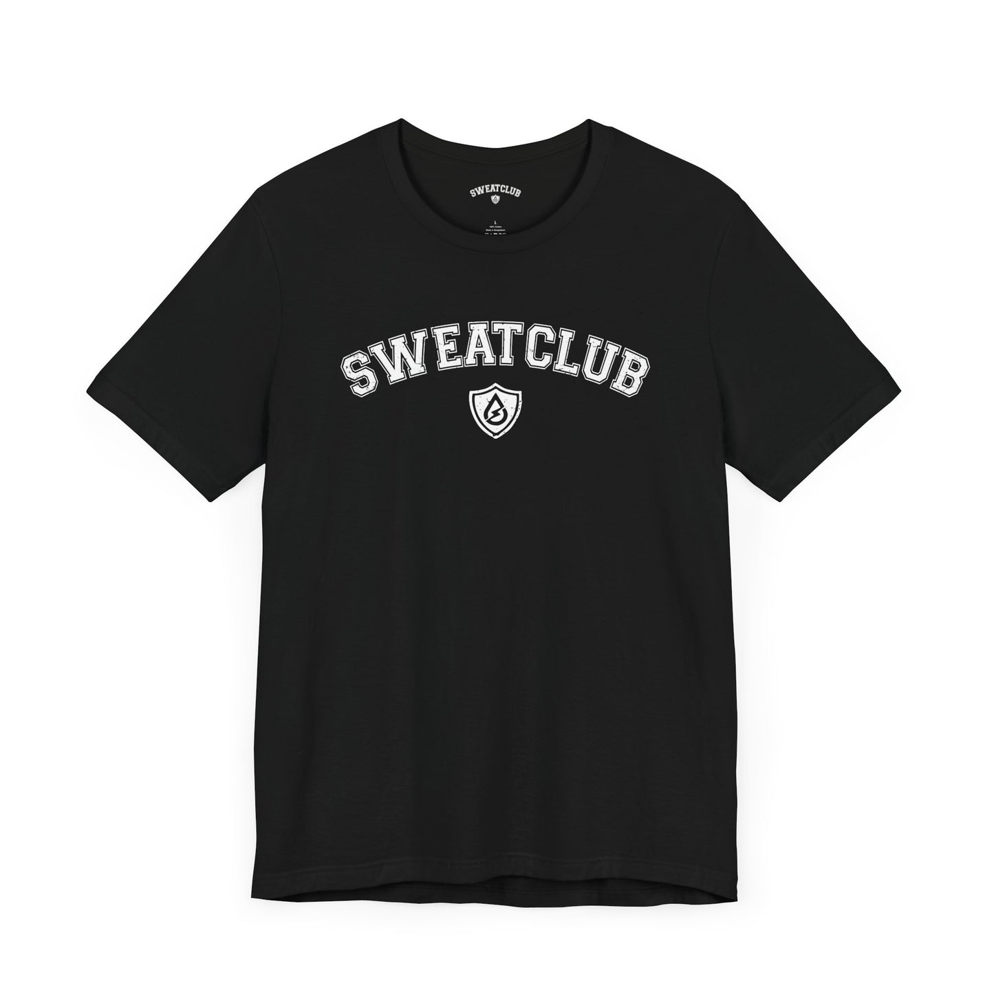 Signature Sweatclub Jersey Short Sleeve Tee - Black
