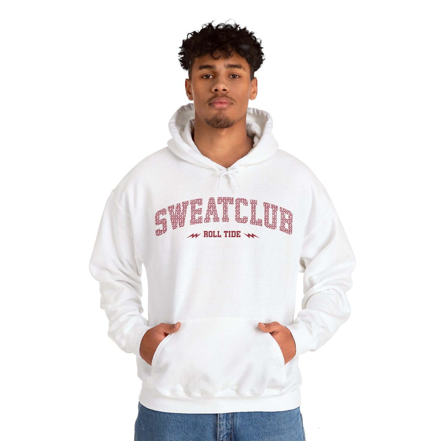 Signature Sweatclub Crimson Tide Hoodie - White